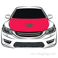 100 * 150 cm Das Königreich Marokko Haubenflagge Autohaubenflagge